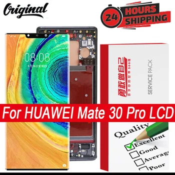 Mate 30 Pro Lio-L09 L29 AL00 TL00 displey uchun AMOLED LCD displey sensorli ekran Digitizer zaxira qismlari 100% Original 6.53
