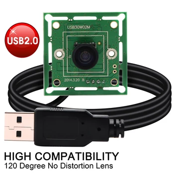 ELP 640*480 VGA USB2.0 OmniVision OV7725 rangli CMOS sensori 32*32/26 * 26 mm mini USB kamera moduli 120degree M7 linzalari bilan
