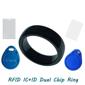 RFID aqlli ikki chastotali Chip halqasi 13,56 MGts CUID qayta yoziladigan IC+ID kaliti 125KHZ T5577 nusxa ko'chirish nishoni NFC Duplicator klon Token yorlig'i